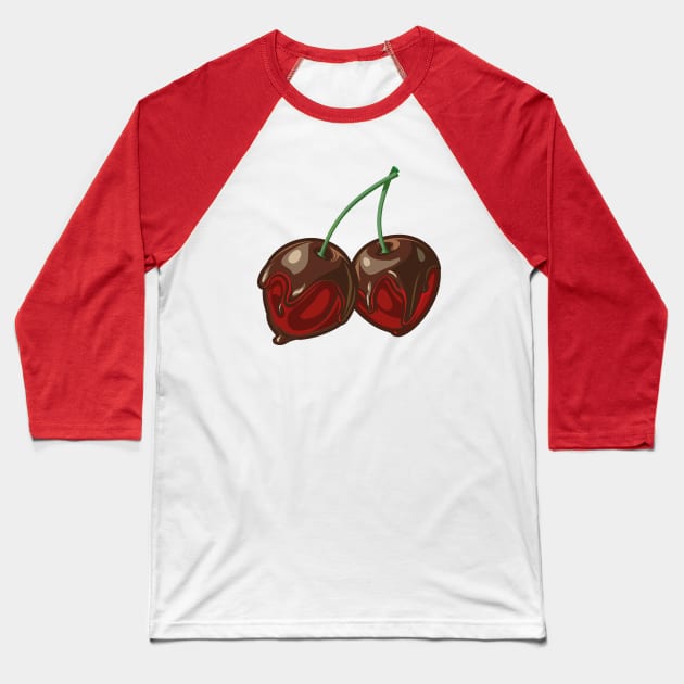 National Chocolate Covered Cherry Day – January Baseball T-Shirt by irfankokabi